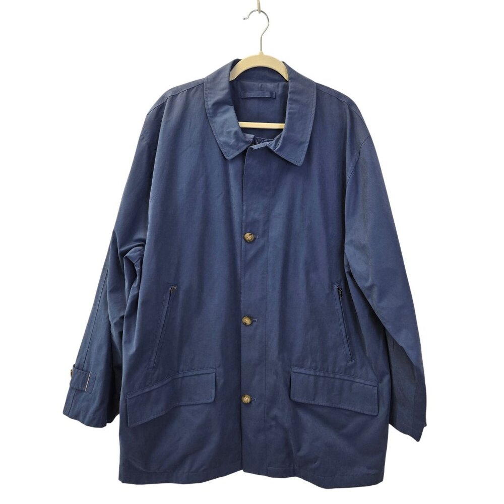 Talbots Men's Wind & Water Resistant Trench Jacket Size XL
